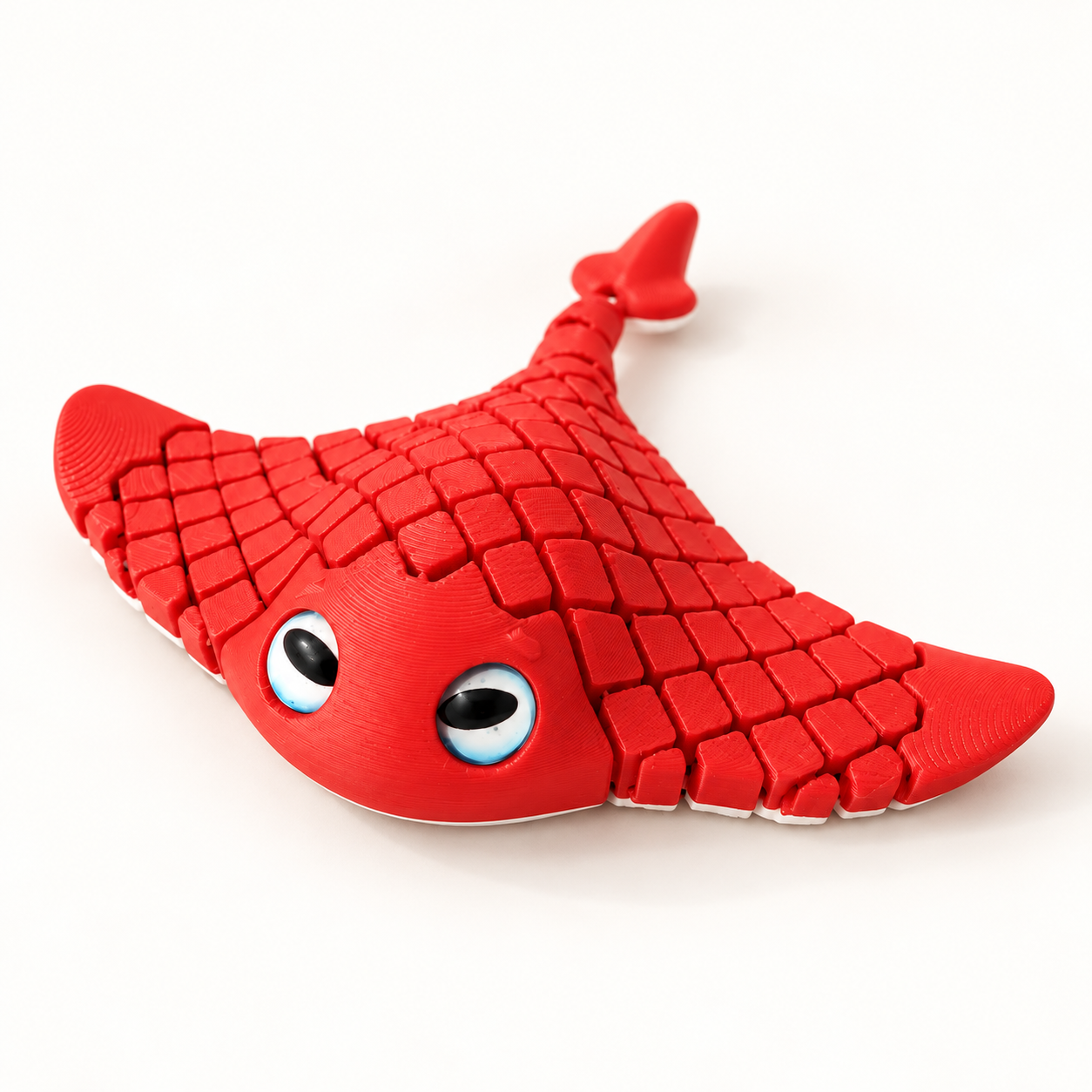 Mantarraya articulada roja del set Salimos, con aletas flexibles